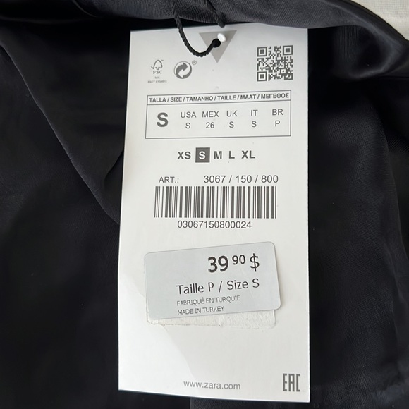 Zara Satin Effect Crop Top - Picture 3 of 3